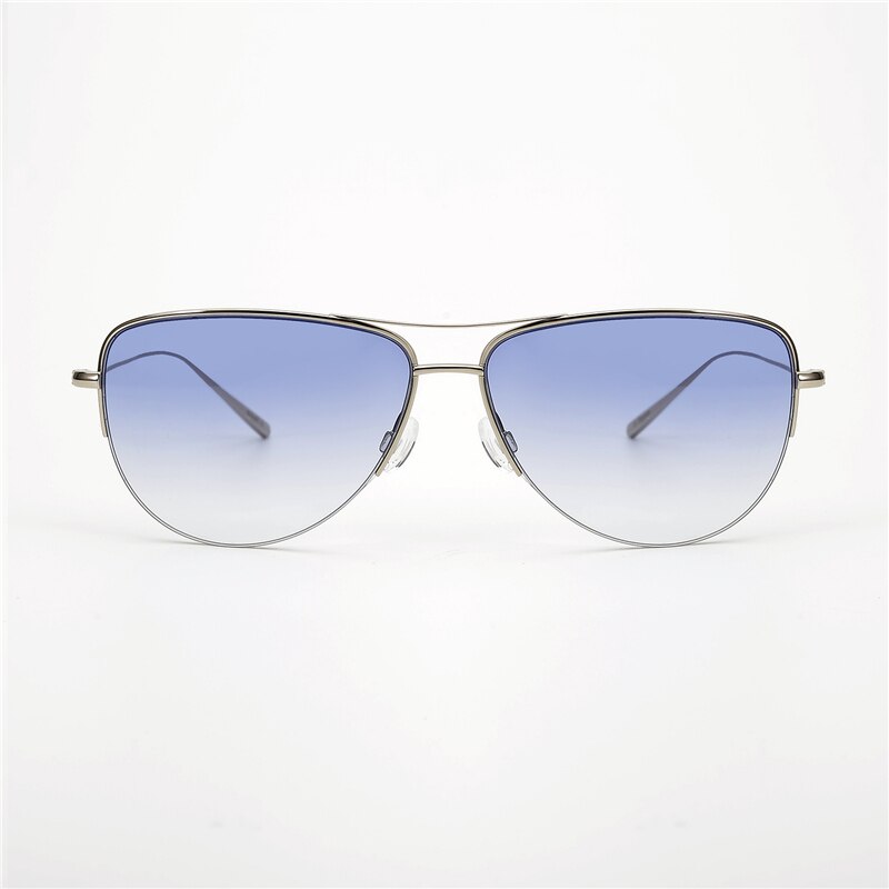 Super light 12g Strummer Sunglasses Pure Titanium Frame with Gradient lens Pilot Sunglasses Men Unisex OV1004S sunglasses