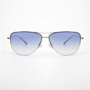 Super light 12g Strummer Sunglasses Pure Titanium Frame with Gradient lens Pilot Sunglasses Men Unisex OV1004S sunglasses
