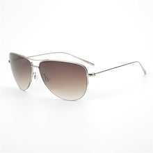 Load image into Gallery viewer, Super light 12g Strummer Sunglasses Pure Titanium Frame with Gradient lens Pilot Sunglasses Men Unisex OV1004S sunglasses