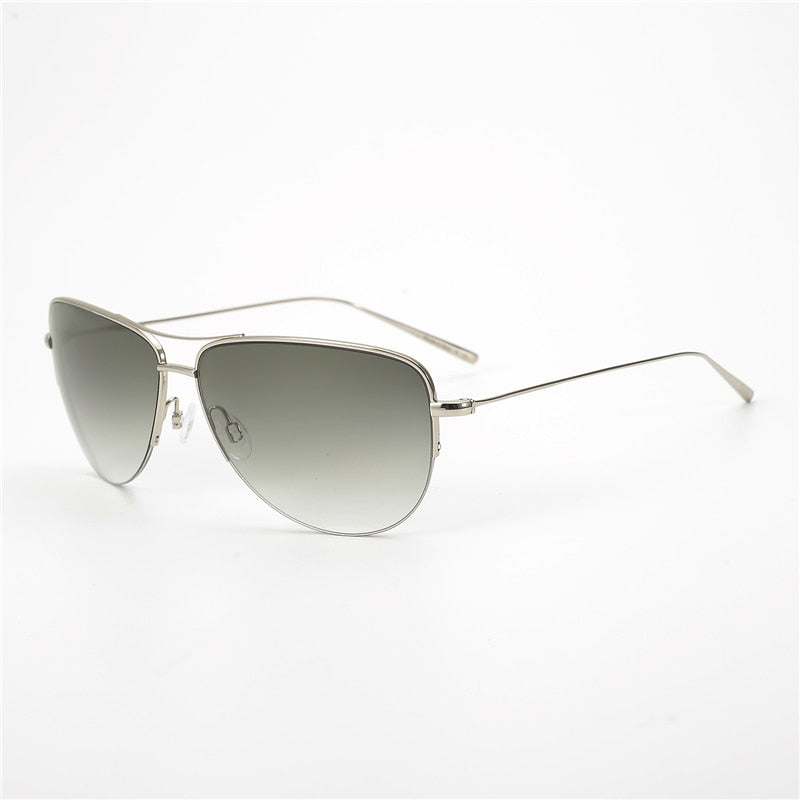 Super light 12g Strummer Sunglasses Pure Titanium Frame with Gradient lens Pilot Sunglasses Men Unisex OV1004S sunglasses