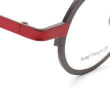 Load image into Gallery viewer, Super light Pure titanium frames eyeglasses men Optical small round full rim Frame myopia Prescription Clear Lens Eyewear