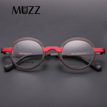 Load image into Gallery viewer, Super light Pure titanium frames eyeglasses men Optical small round full rim Frame myopia Prescription Clear Lens Eyewear