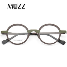 Load image into Gallery viewer, Super light Pure titanium frames eyeglasses men Optical small round full rim Frame myopia Prescription Clear Lens Eyewear