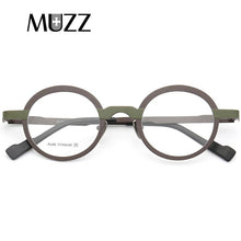 Load image into Gallery viewer, Super light Pure titanium frames eyeglasses men Optical small round full rim Frame myopia Prescription Clear Lens Eyewear