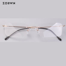 Load image into Gallery viewer, Super light optical Glasses male Thin wire glasses for reading myopia eye black rimless Women Men Eyeglasses montures de lunette
