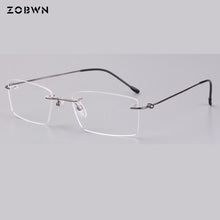 Load image into Gallery viewer, Super light optical Glasses male Thin wire glasses for reading myopia eye black rimless Women Men Eyeglasses montures de lunette