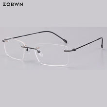 Load image into Gallery viewer, Super light optical Glasses male Thin wire glasses for reading myopia eye black rimless Women Men Eyeglasses montures de lunette