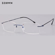 Load image into Gallery viewer, Super light optical Glasses male Thin wire glasses for reading myopia eye black rimless Women Men Eyeglasses montures de lunette