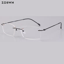 Load image into Gallery viewer, Super light optical Glasses male Thin wire glasses for reading myopia eye black rimless Women Men Eyeglasses montures de lunette
