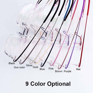 Superelastic Steel Wire Frameless Glasses Ultra-light Rimless Memory Titanium Eyeglasses