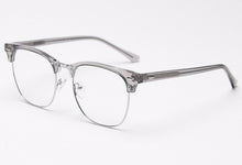 Load image into Gallery viewer, Swanwick TR90 square half frame men retro optical spectacle frames women black grey clear lens acetate computer