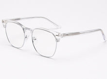 Load image into Gallery viewer, Swanwick TR90 square half frame men retro optical spectacle frames women black grey clear lens acetate computer