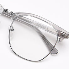 Load image into Gallery viewer, Swanwick TR90 square half frame men retro optical spectacle frames women black grey clear lens acetate computer