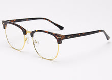 Load image into Gallery viewer, Swanwick TR90 square half frame men retro optical spectacle frames women black grey clear lens acetate computer