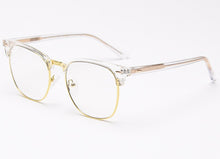 Load image into Gallery viewer, Swanwick TR90 square half frame men retro optical spectacle frames women black grey clear lens acetate computer