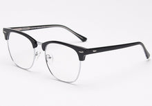 Load image into Gallery viewer, Swanwick TR90 square half frame men retro optical spectacle frames women black grey clear lens acetate computer