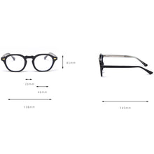 Load image into Gallery viewer, Swanwick anti blue light blocking glasses frame for women square optical eyewear clear lens men transparent black spring gifts