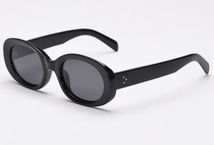 Swanwick oval polarized sunglasses women thick frame driving men accessories trendy sun glasses green brown Winter selling