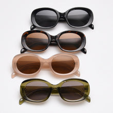 Load image into Gallery viewer, Swanwick oval polarized sunglasses women thick frame driving men accessories trendy sun glasses green brown Winter selling