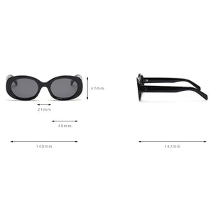 Swanwick oval polarized sunglasses women thick frame driving men accessories trendy sun glasses green brown Winter selling