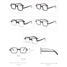 Load image into Gallery viewer, Swanwick retro handmade acetate square optical spectacle frame men women unisex black computer eyeglasses black