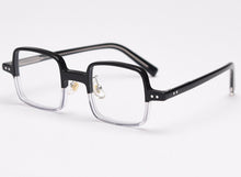 Load image into Gallery viewer, Swanwick retro handmade acetate square optical spectacle frame men women unisex black computer eyeglasses black
