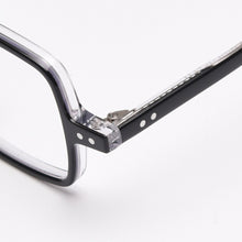 Load image into Gallery viewer, Swanwick retro handmade acetate square optical spectacle frame men women unisex black computer eyeglasses black