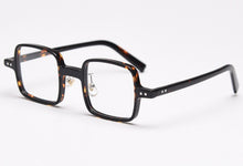 Load image into Gallery viewer, Swanwick retro handmade acetate square optical spectacle frame men women unisex black computer eyeglasses black