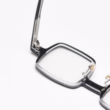 Load image into Gallery viewer, Swanwick retro handmade acetate square optical spectacle frame men women unisex black computer eyeglasses black