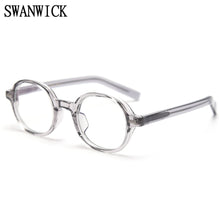 Load image into Gallery viewer, Swanwick retro oval glasses frame women clear optical eyeglasses frames thick transparent grey male birthday gift korean style