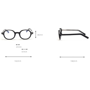 Swanwick retro oval glasses frame women clear optical eyeglasses frames thick transparent grey male birthday gift korean style