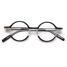 Load image into Gallery viewer, Swanwick round frame men glasses spectacle frames optical handmade acetate ladies black leopard accessories