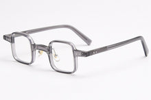 Load image into Gallery viewer, Swanwick small square glasses frame handmade acetate men optical spectacle frames women retro leopard black unisex