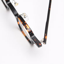 Load image into Gallery viewer, Swanwick small square glasses frame handmade acetate men optical spectacle frames women retro leopard black unisex