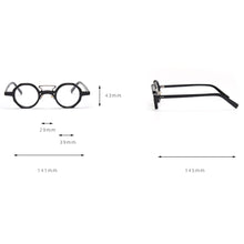 Load image into Gallery viewer, Swanwick vintage acetate glasses polygon optical spectacle frames men round eyeglasses women green leopard computer