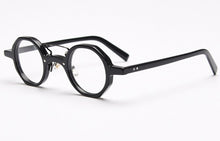 Load image into Gallery viewer, Swanwick vintage acetate glasses polygon optical spectacle frames men round eyeglasses women green leopard computer