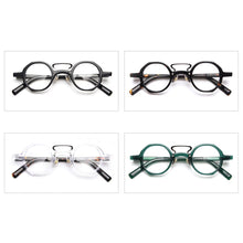 Load image into Gallery viewer, Swanwick vintage acetate glasses polygon optical spectacle frames men round eyeglasses women green leopard computer