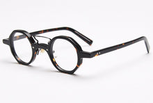 Load image into Gallery viewer, Swanwick vintage acetate glasses polygon optical spectacle frames men round eyeglasses women green leopard computer