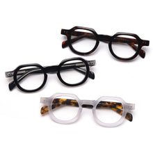 Load image into Gallery viewer, Swanwick vintage round glasses frame for woman eyewear optical frames handmade acetate black leopard high quality accessories