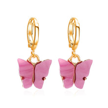 Load image into Gallery viewer, Sweet Acrylic Color Butterfly Necklace For Women Long Wild Clavicle Chain Pendant Refined Stylish Mujer Gift 2020 Trendy Gold