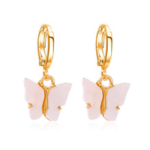 Load image into Gallery viewer, Sweet Acrylic Color Butterfly Necklace For Women Long Wild Clavicle Chain Pendant Refined Stylish Mujer Gift 2020 Trendy Gold
