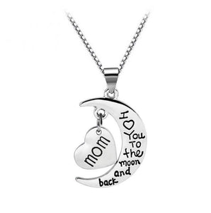 2018 Family Pendant Necklace I Love You To The Moon&back Son Brother Daughter Sister Mom Dad Grandpa Grandma Uncle Aunt