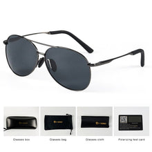 Load image into Gallery viewer, T-TEREX Polarized Sunglasses Men UV400 Lens Metal Frame Vintage Fishing Sun Glasses For Driving 8013