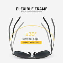 Load image into Gallery viewer, T-TEREX Polarized Sunglasses Men UV400 Lens Metal Frame Vintage Fishing Sun Glasses For Driving 8013