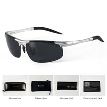 Load image into Gallery viewer, T-TEREX Sport Sunglasses Men Polarized Anti-Glare Lens UV400 Aluminium Magnesium Frame Driving Sun Glasses For Car Fishing