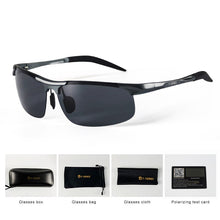 Load image into Gallery viewer, T-TEREX Sport Sunglasses Men Polarized Anti-Glare Lens UV400 Aluminium Magnesium Frame Driving Sun Glasses For Car Fishing