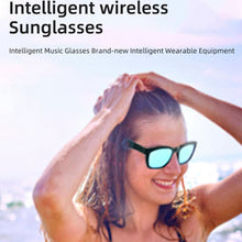 Load image into Gallery viewer, T2 Call Glasses Smart Bluetooth Glasses Anti-Blue Polarized Light Bluetooth Music Semi-Open Sunglasses