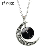 Load image into Gallery viewer, Music Band BTS Moon Pendants Necklaces Souvenir New Creative Men Women Necklace Statement Pendant Badge Jewelry BTS214