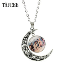 Load image into Gallery viewer, Music Band BTS Moon Pendants Necklaces Souvenir New Creative Men Women Necklace Statement Pendant Badge Jewelry BTS214