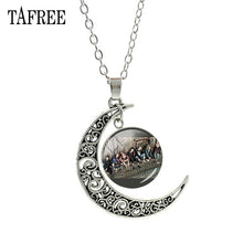 Load image into Gallery viewer, Music Band BTS Moon Pendants Necklaces Souvenir New Creative Men Women Necklace Statement Pendant Badge Jewelry BTS214